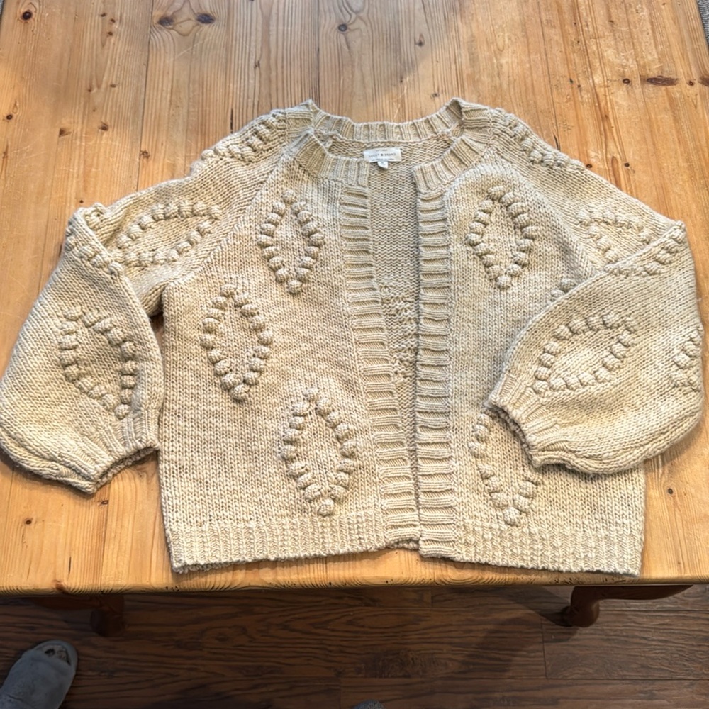Lucky brand cable knit cardigan sweater